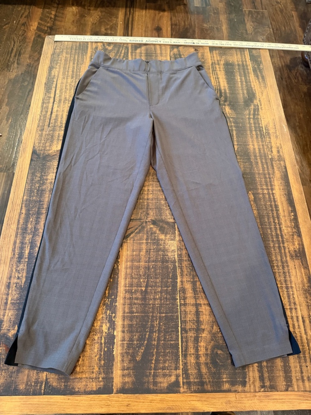 Athleta Gray Cropped Slim Ankle Pants